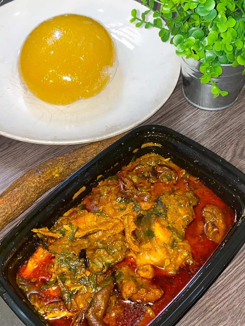 Rich soup and golden starch from the NVO kitchen
